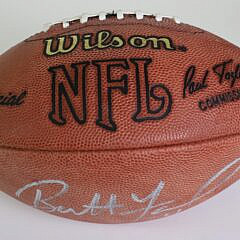Brett Farve Signed Wilson NFL Football