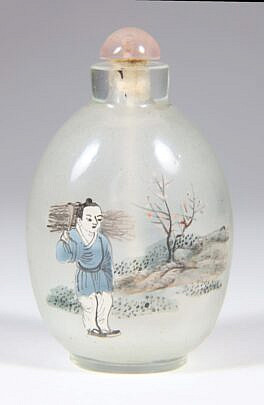 Chinese Inside Painted Glass Snuff Bottle, 19th Century