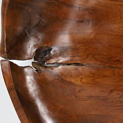 Contemporary Carved Teak Wood Center Piece Bowl