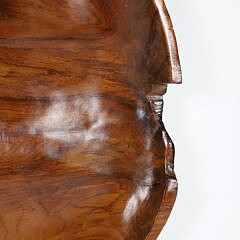 Contemporary Carved Teak Wood Center Piece Bowl
