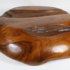 Contemporary Carved Teak Wood Center Piece Bowl