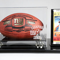 XLVI Super Bowl Football and Ticket