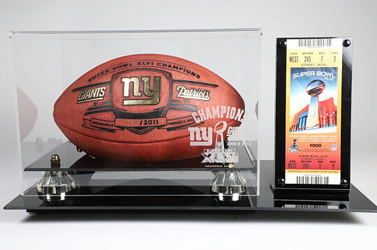 XLVI Super Bowl Football and Ticket