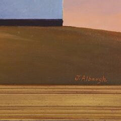Joan Albaugh “Victorian House at Sunset” Oil on Panel