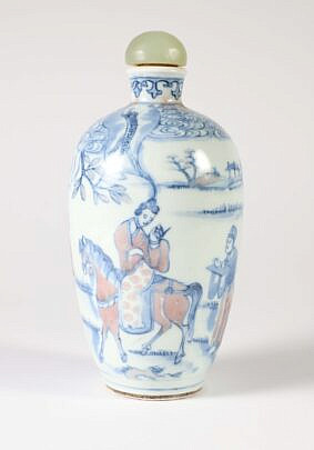 Chinese Porcelain Snuff Bottle, Qing Dynasty
