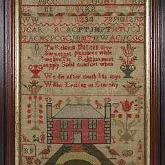 American Sampler Worked by Alison Cunningham, circa 1836