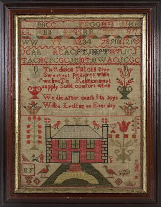 American Sampler Worked by Alison Cunningham, circa 1836