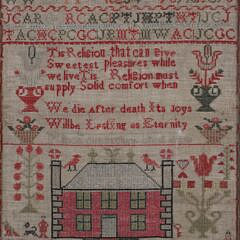 American Sampler Worked by Alison Cunningham, circa 1836
