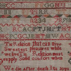 American Sampler Worked by Alison Cunningham, circa 1836