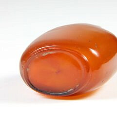 Chinese Butterscotch Amber Glass Snuff Bottle, Qing Dynasty