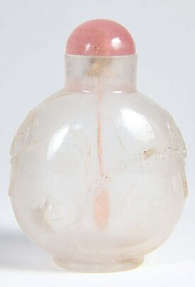 Chinese Rock Crystal Snuff Bottle, Qing Dynasty