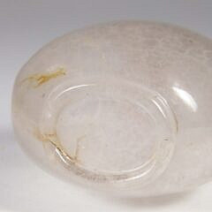 Chinese Rock Crystal Snuff Bottle, Qing Dynasty