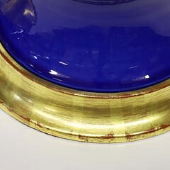 Pair of Custom Christopher Spitzmiller, Inc. Cobalt Blue Porcelain Lamps