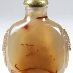 Chinese Agate Snuff Bottle, Qing Dynasty