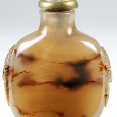 Chinese Agate Snuff Bottle, Qing Dynasty