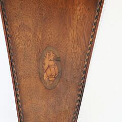 English Shell Inlaid Pipe Wall Box, 18th Century