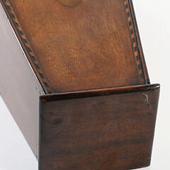 English Shell Inlaid Pipe Wall Box, 18th Century