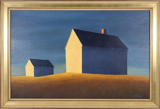 Joan Albaugh "Over the Hill" Oil on Panel