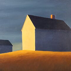 Joan Albaugh “Over the Hill” Oil on Panel