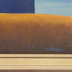 Joan Albaugh “Over the Hill” Oil on Panel