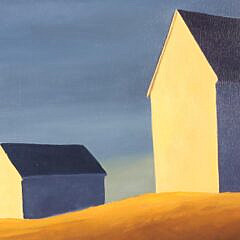 Joan Albaugh “Over the Hill” Oil on Panel