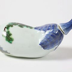 Chinese Porcelain “Eggplant” Snuff Bottle, 20th Century