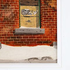 John Austin Tempera on Board “Hartford Store Front” circa 1979