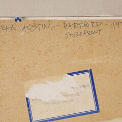John Austin Tempera on Board “Hartford Store Front” circa 1979