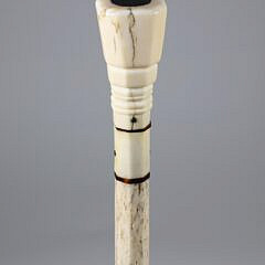 Whaleman Made Capstan Grip Walking Stick, 19th Century