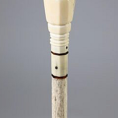Whaleman Made Capstan Grip Walking Stick, 19th Century
