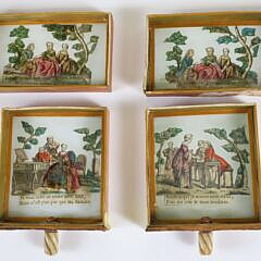 French Prisoner of War Straw Marquetry Necessaire De Voyage, circa 1800