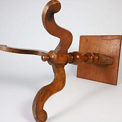 Japanese Tile Top Miniature Tripod Stand, 19th Century
