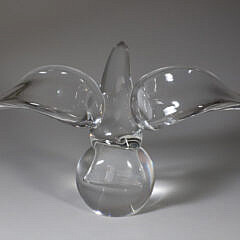 Signed Steuben Clear Glass Eagle