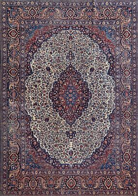 Antique Persian Hand Knotted Wool Carpet