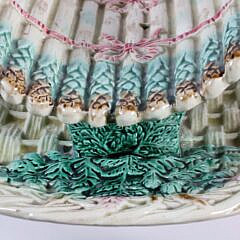 Antique French Majolica Asparagus Dish
