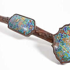 Antique Chinese Cloisonne Scepter