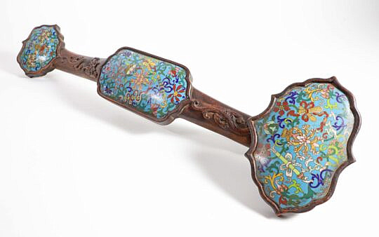 Antique Chinese Cloisonne Scepter
