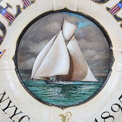 Vintage Decorated Life Preserver “Defender”
