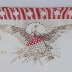 Philadelphia 1876 Handkerchief Depicting “Memorial Hall Art Gallery, Centennial 1776-1876”