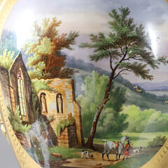 Fine Hand Painted Empire Urn Lamp, 19th Century