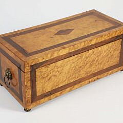 American Bird’s Eye Maple Trinket Box, circa 1840