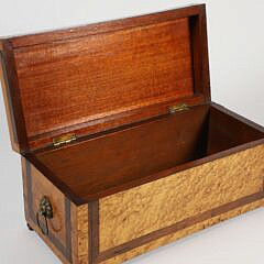 American Bird’s Eye Maple Trinket Box, circa 1840