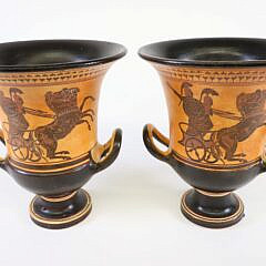 Pair of Grecian Terracotta Urns, 20th Century