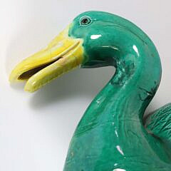Pair of Antique Chinese Glazed Ducks