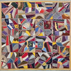 Exceptional Antique Crazy Quilt, 19th Century