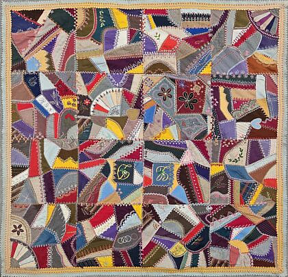 Exceptional Antique Crazy Quilt, 19th Century