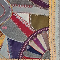 Exceptional Antique Crazy Quilt, 19th Century