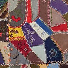 Exceptional Antique Crazy Quilt, 19th Century