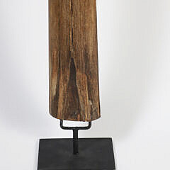 Vintage Engraved Swordfish Bill on Custom Iron Stand