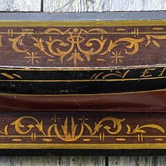 Antique Carved and Painted Half Hull Boat Model, “Emily”, 19th century